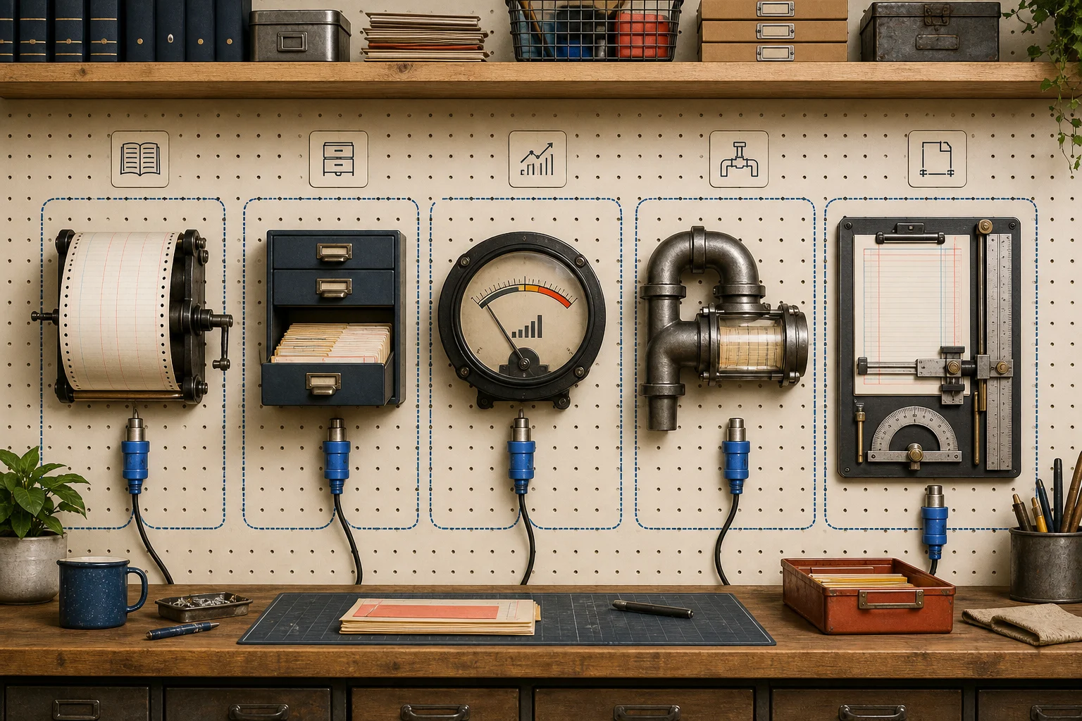 Five legal data tools on a workshop wall, each built for a different job